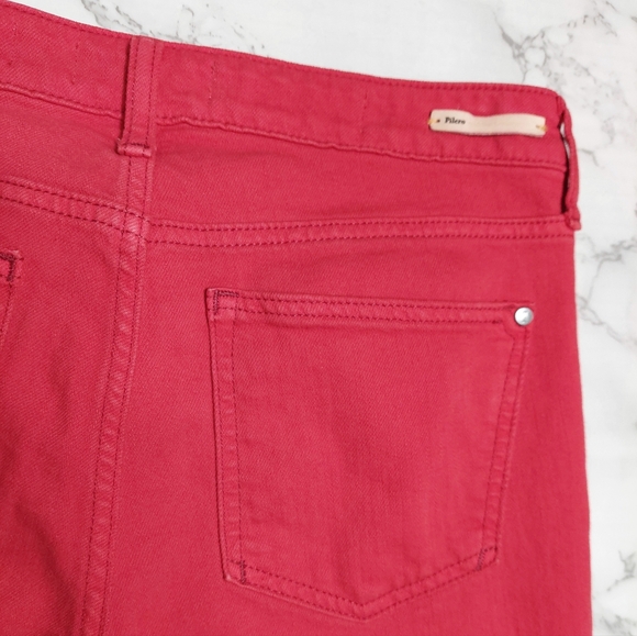 Pilcro Tomato Red Stet Jeans, Size 27 - Picture 5 of 7
